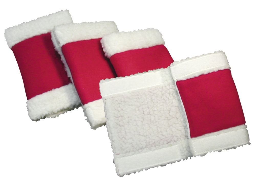 EQUITHEME Weihnachtsset, 4er-Set, rot/weiß