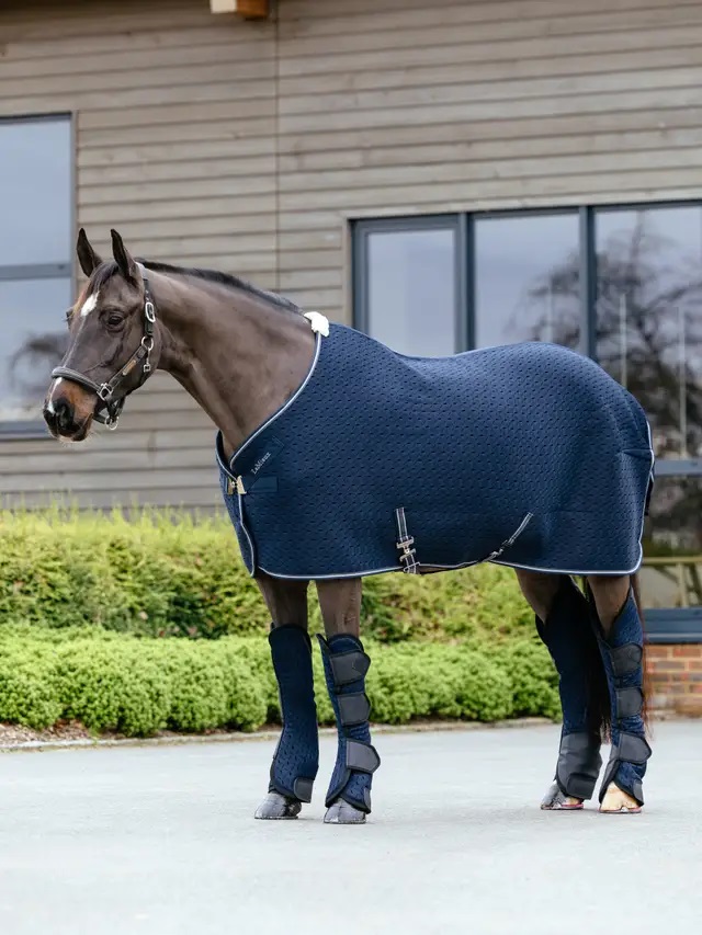 LeMieux Kudos 3D Mesh Transportdecke,Navy