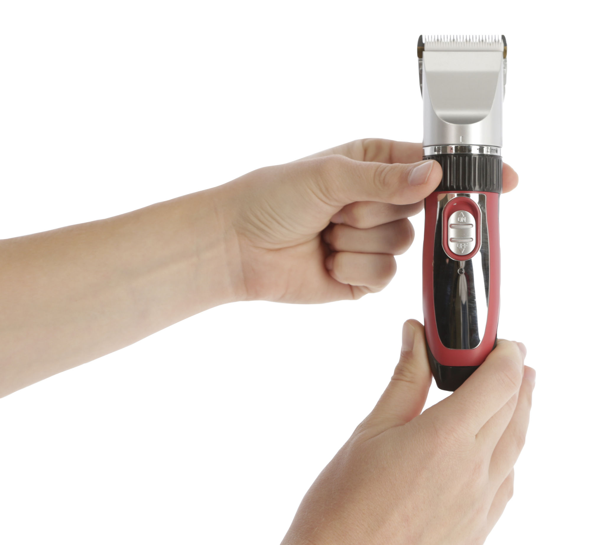 Clipster Akku-Schermaschine Sonic, inkl. Zubehör, rot/schwarz