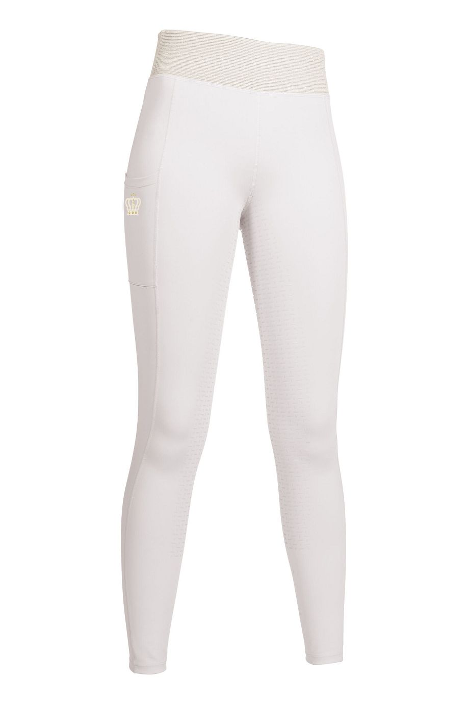 HKM Reitleggings "Lavender Bay" Silikon-Vollbesatz,taupe,40/42,Sale