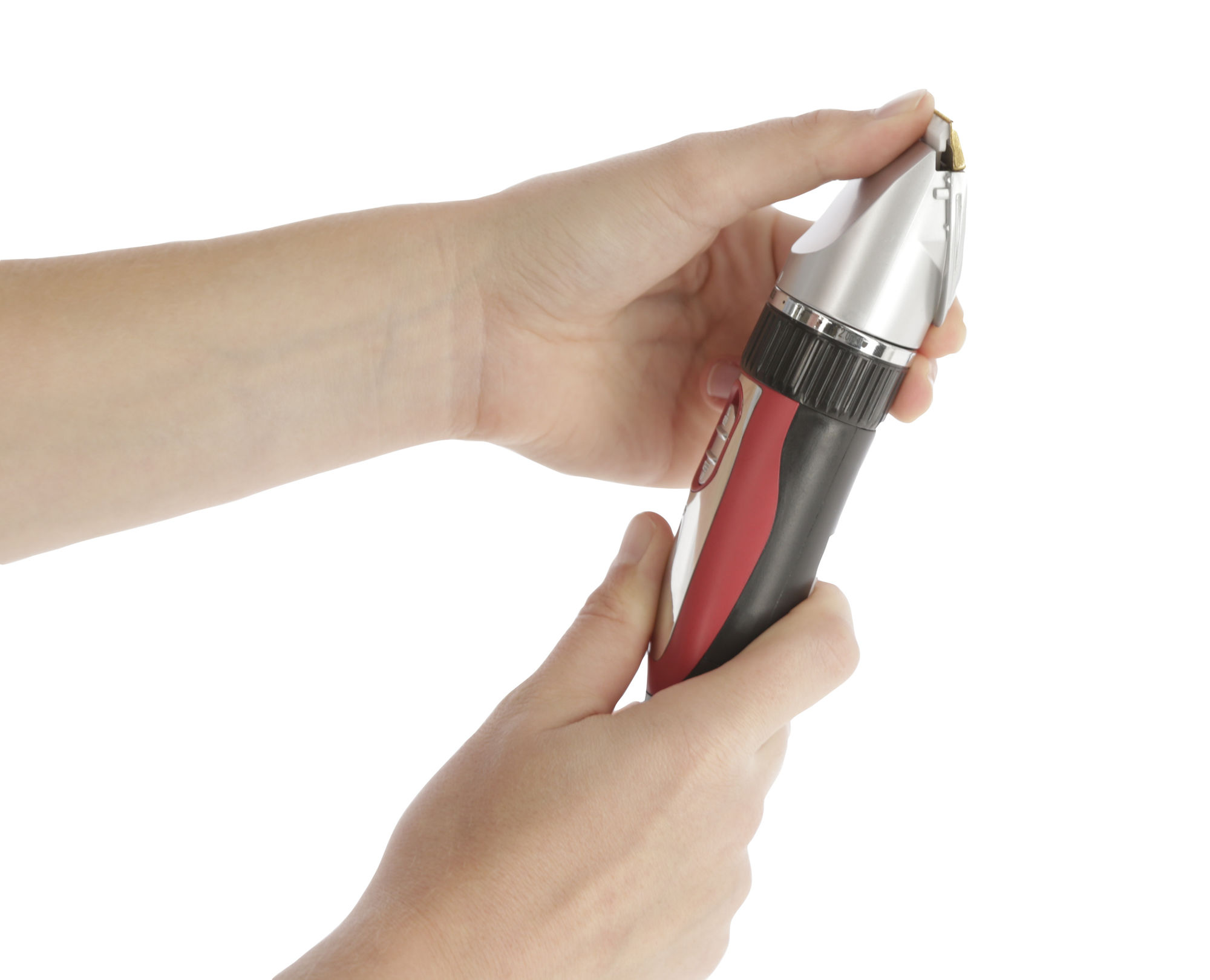 Clipster Akku-Schermaschine Sonic, inkl. Zubehör, rot/schwarz