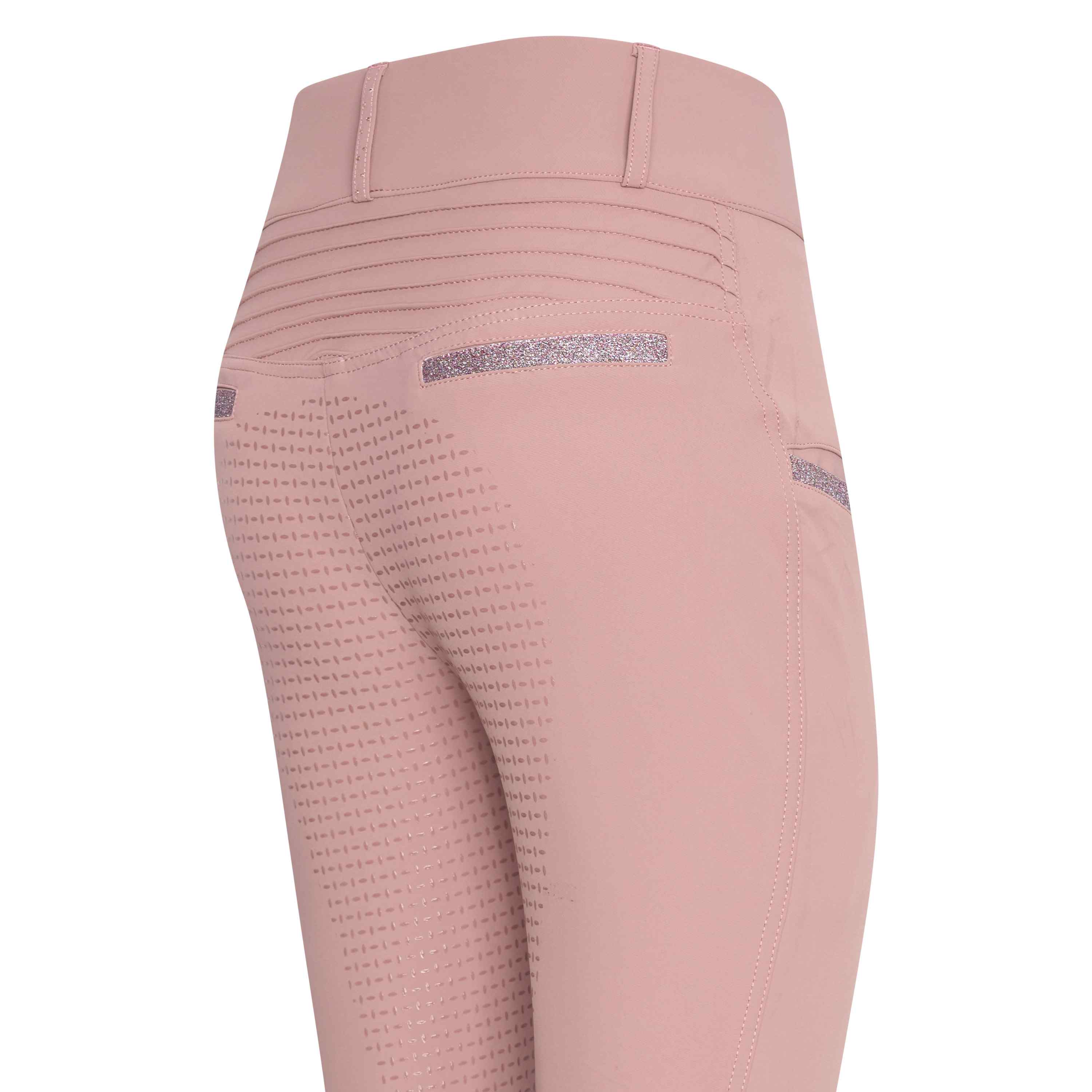 Imperial Riding Reithose Shiny Sparks rose grip