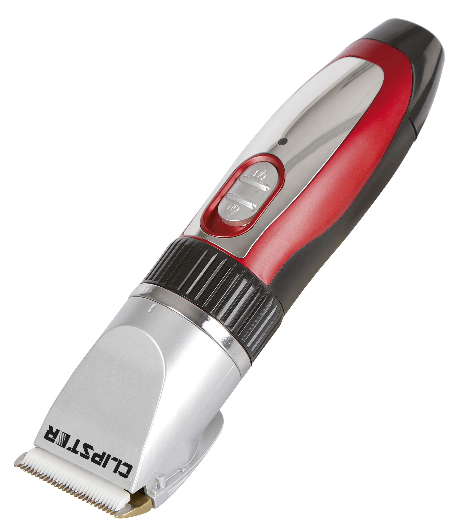 Clipster Akku-Schermaschine Sonic, inkl. Zubehör, rot/schwarz