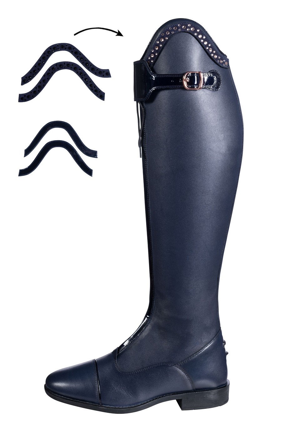 HKM Reitstiefel -Trinity- Standardlänge/-weite dunkelblau