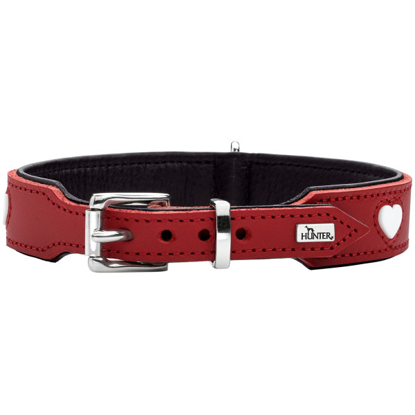 Hunter Halsband Love, rot/schwarz