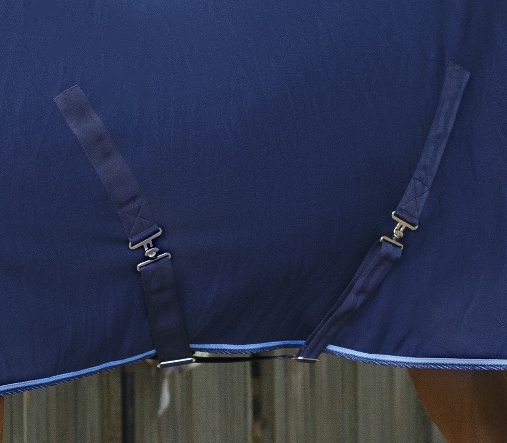RIDING WORLD "Combo", Polarfleecedecke, Abschwitzdecke, marineblau/hellblau